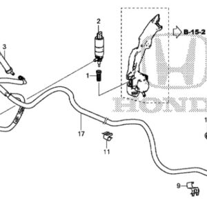 Honda CR-V 2013-2018 Nearside Headlight Washer Jet Cover