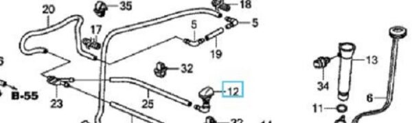 Honda FR-V Windscreen Washer Nozzle