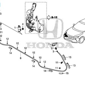 Honda Civic 2017-2021 Offside Headlight Washer Cover