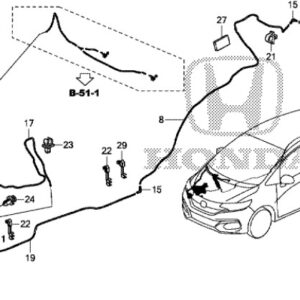 Honda Jazz 2016-2020 Washer Tube Joint