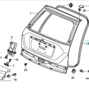 Honda CR-V 2007-2012 Tailgate Weatherstrip