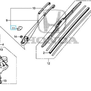 Honda Civic 2012-2016 Rear Wiper Arm Cap