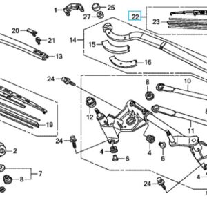 Honda Legend Front Wiper Blade Set