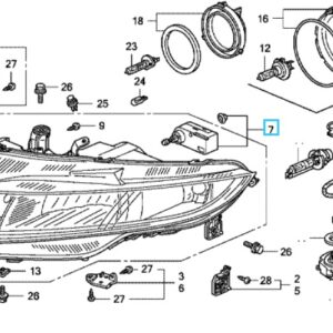 Honda Civic 2006-2011 Headlight Adjuster Motor