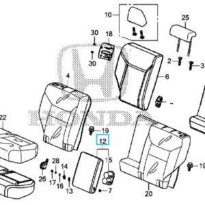 Honda CR-V 2015-2018 Rear Seat Centre Armrest