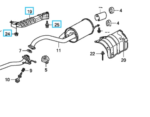 Honda Jazz 2009-2011 Tail Pipe Baffle Plate | Honda Direct Parts