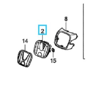 Honda CR-V 2010-2012 Front H Badge Base