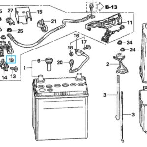 Honda Civic 2006-2011 Battery Fuse Terminal 100A