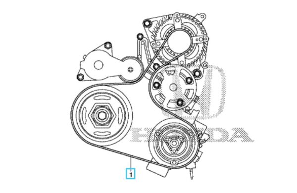 Honda Civic 1.0L 2017-2021 Alternator Belt