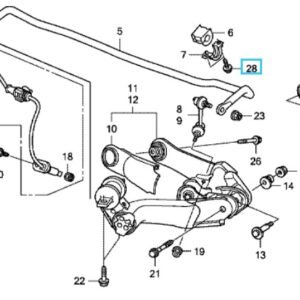Honda CR-V 2007-2012 Rear D-Bush Bracket Bolt