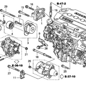 Honda CR-V Diesel 2007-2012 Idler Pulley Bolt 10x45