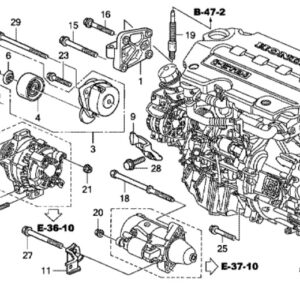 Honda CR-V Diesel 2007-2012 Auto Tensioner Bolt 12x38