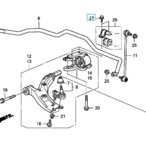 Honda CR-V 2007-2012 Front Anti-Roll Bar D-Bush Bracket Bolt