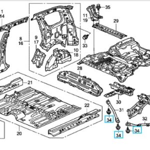 Honda CR-V 2001-2006 Bolt Washer