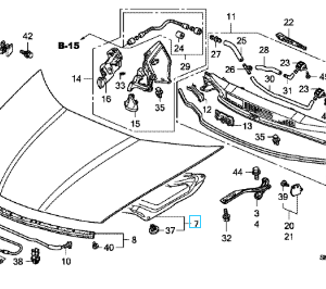 Honda civic 3D Bonnet Insulator 2009-2011