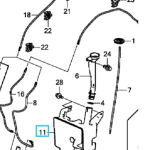 Honda Civic 2012-2016 Washer Bottle
