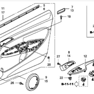 Honda Civic 3 Door 2007-2011 Offside Door Lining Bracket