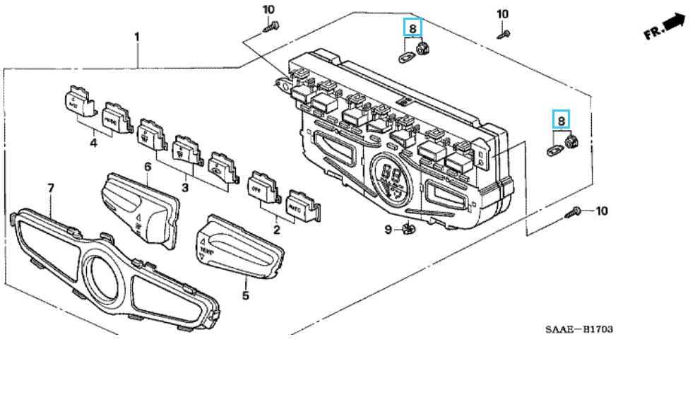 Honda Jazz 20052008 Heater Control Bulb Honda Direct Parts