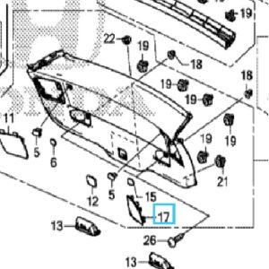 Honda Civic 2012-2016 NSR Bulb Maintenance Lid