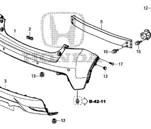 Honda Civic 2012-2016 Bumper Bracket