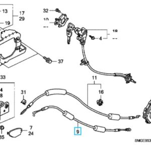 Honda Civic 5 Door 2008-2011 Front Door Inner Handle Cable