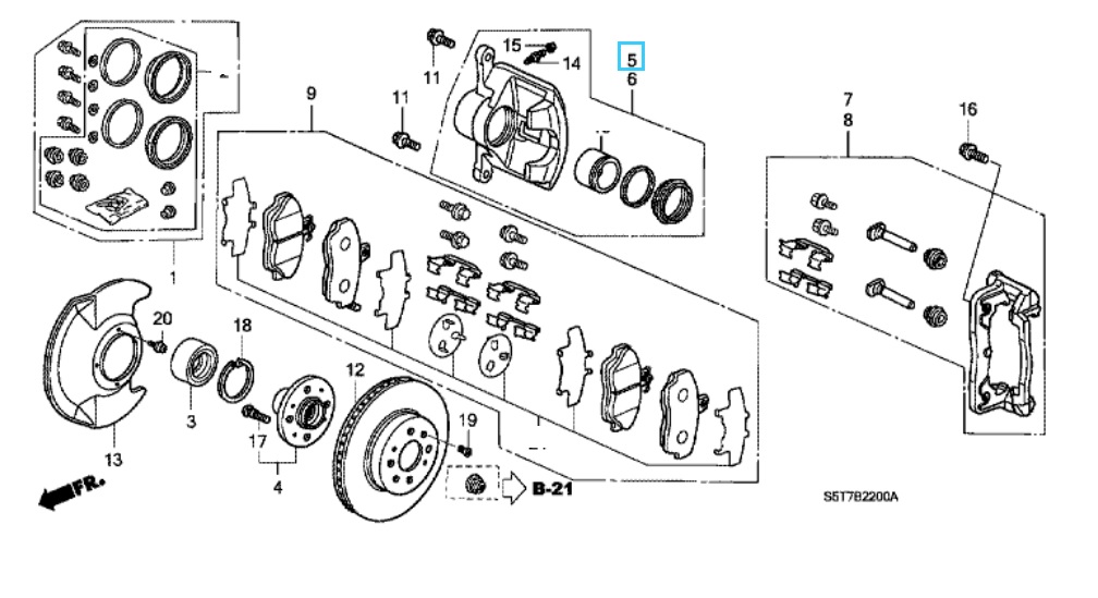 1989 Honda Civic Replacement Calipers