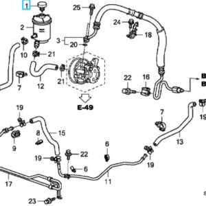 Honda CR-V 2007-2012 Power Steering Reservoir Cap