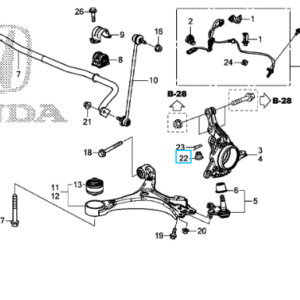 Honda Various Models - Lock Nut 14mm