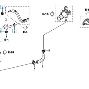 Honda CR-V 2007-2012 Water Hose Clamp