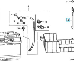Honda Various Models Battery Clamp Bolt