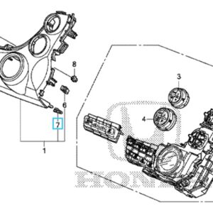Honda Jazz 2009-2015 AC Control Unit Snap Clip (Orange)