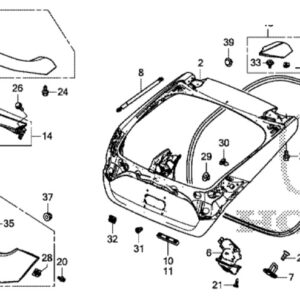 Honda Civic 2017-2021 Centre Brake Light Cover