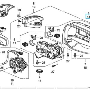 Honda Jazz 2009-2015 Nearside Mirror Cover