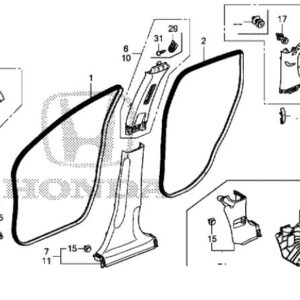 Honda CR-V 2015-2018 Offside Lower Cowl Lining