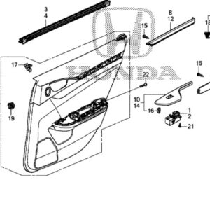 Honda Civic 2017-2021 OSR Door Card (Non-Leather)