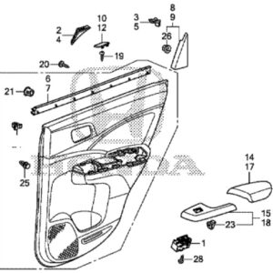 Honda CR-V 2015-2018 NSR Door Card