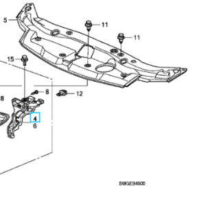 Honda Civic 5dr 2009-2010 Front Emblem Bracket RH