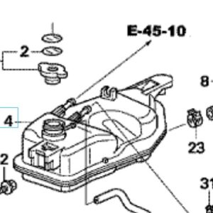 Honda Civic 2001-2006 Coolant Expansion Tank