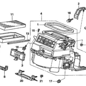 Honda 2009 FR-V Fan Motor Assembly