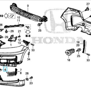 Honda Jazz 2009-2015 Front Tow Eye Cover