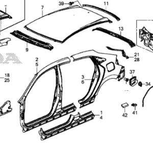 Honda Civic 2018-2019 Fuel Flap Rivet  6.4mm