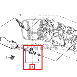 Honda Civic 2012-2016 1.8 Fuel Injector