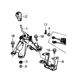 Kia Civic 2012-2016 Leather Gear Knob