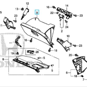 Honda CR-V 2015-2018 Glovebox