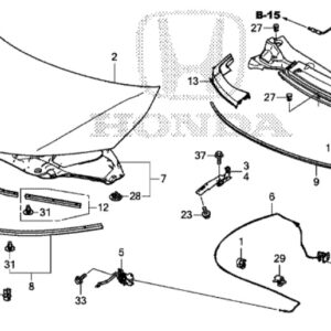 Honda Civic 2012-2016 Bonnet Stay Grommet