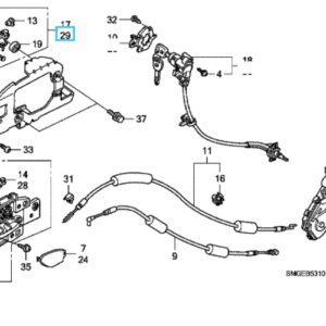 Honda Civic 2006-2011 NS Outer Door Handle Crystal Black
