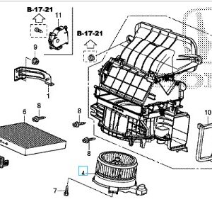 Honda CRV 2013-2018 Motor Assembly Fan
