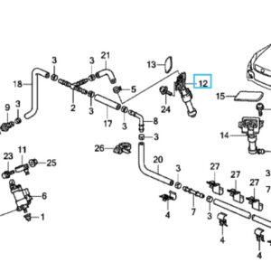 Honda CR-V 2007-2012 Offside Headlight Washer Nozzle