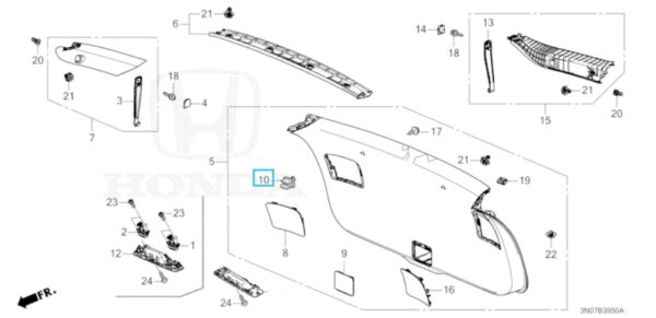 Honda HR-V E:HEV Rear Shelf Hook