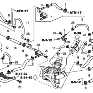 Honda Various Models 2.2 Diesel 2009-2015 EGR Water Outlet Bypass Hose